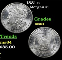 1881-s Morgan $1 Grades Choice Unc