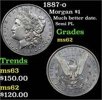 1887-o Morgan $1 Grades Select Unc