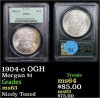 1904-o OGH Morgan $1 Graded ms63