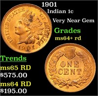1901 Indian 1c Grades Choice+ Unc RD