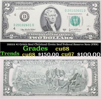 2003A $2 Green Seal Cleveland Green Seal Federal R