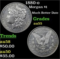 1880-o Morgan $1 Grades Choice AU