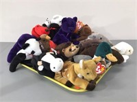 Assorted Beanie Babies, etc -Tray NOT Included