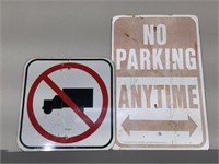 NO Trucks - NO Parking  -Signs
