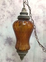 Mid-Century Swag Lamp w/Bracket
