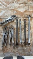 Tywan vice grips and box end wrenches