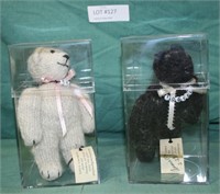 COLLECTIBLE PET HAIR TEDDY BEARS-SIGNED