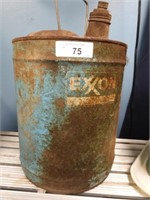 OLD EXXON 5 GALLON OIL CAN