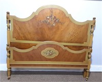 Hand-painted Sligh Antique Bed