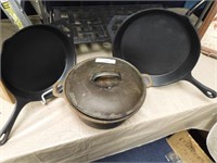 COLLECTION OF GOOD CAST IRON COOKWARE