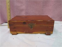 Wooden Chest with Treasures