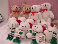 Lot of Christmas Bears - Small ones are by