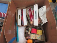 Large Lot of Crafting Supplies & Christmas Trees