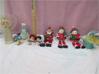 Shelf Santa & Snowmen, Corn Husk Angel, & More