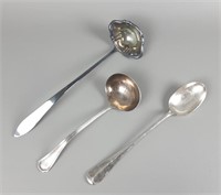 3 Piece Silver Spoon Serving Collection #1