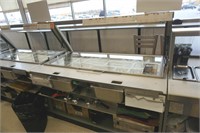 1x 5ft Refrigerated Prep Table w/ Sneeze Guard