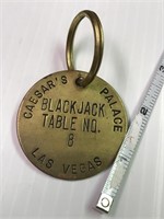 Key Chain Caesar's Palace Black Jack Table no 8