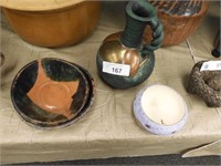 PIT FIRED NATIVE AMERICAN POTTER PIECES