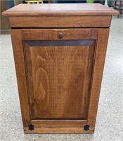 Amish-Made Hideaway Garbage Can Holder