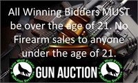 MUST BE OVER 21 TO BID ON FIREARMS