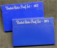 1971 & 1972 US Mint Proof Sets