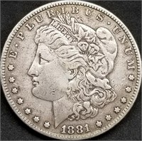 1881-P US Morgan Silver Dollar