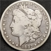 1882-CC US Morgan Carson City Silver Dollar