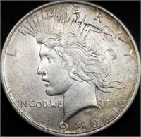 1922 Peace Silver Dollar BU Gem