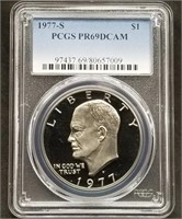 1977-S Proof Ike Dollar PCGS PR69DCAM Eisenhower