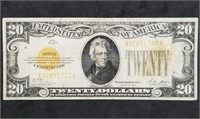 1928 US $20 Gold Certificate