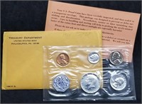 1964 US Mint Silver Proof Set in Envelope