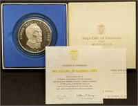 1974 Panama Silver 20 Balboas 4 Troy Oz Proof Coin