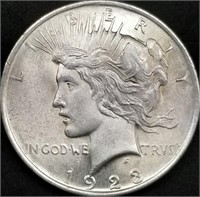 1923 Peace Silver Dollar BU Gem