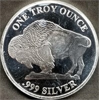 1 Troy Oz .999 Silver Indian Head/Buffalo Round