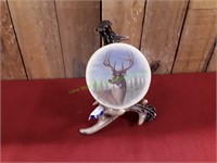 Deer Coasters w/ Deer Antlers Holder