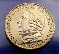 1982 Adam Smith 1/20oz .999 Gold Coin BU