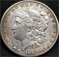 1887-S US Morgan Silver Dollar Nice