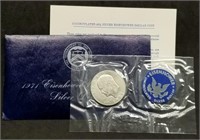 1971 Uncirculated 40% Silver Ike Doller in