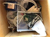 Box of Misc. Boards, Cables & Etc.