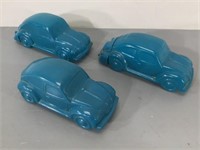 Avon VW Bug Bottles -3 Blue