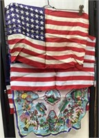 Souvenir Silks -US Flags - 48 star, 50 star, etc