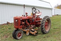 Farmall Super C with Woods 59 Belly Mower