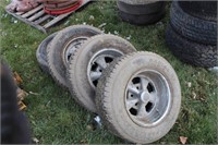 Cragar SS Wheels with 235/60R14 Tires