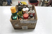 Oils, spray and Coolant containers