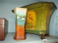 Austria Vase & Metal Planter