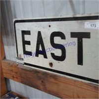 East   wood sign 12"x12"
