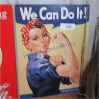 WE CAN DO IT-TIN SIGN 16"X12"