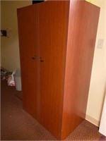 2 Door Wardrobe Unit cherry office storage cabinet