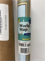 50" x 32" LAMINTATED WORLD MAP POSTER