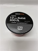 CERROWIRE 100FT 12AWG SOLID WIRE